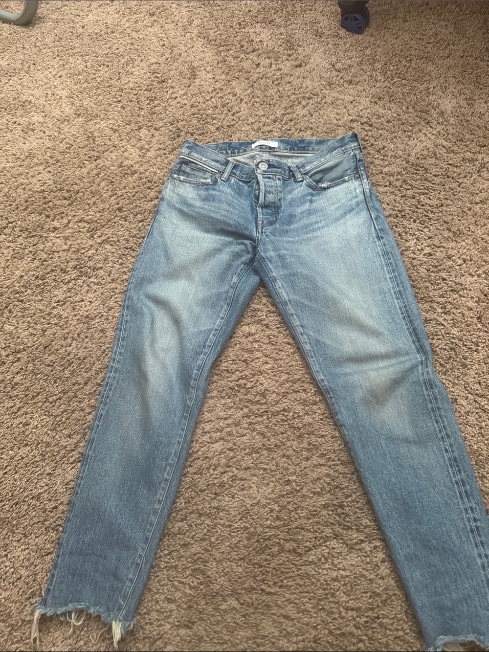 Moussy Light Blue Straight Leg Jeans